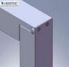Aluminum ground mounted solar panel frames with Anodized champagne , bronze , black color