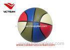 Colored Laminated PVC Basketball With rubber / butyl Bladder