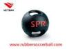 Yoga Rubber Medicine Ball with handles , dual grip medicine ball