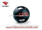 Yoga Rubber Medicine Ball with handles , dual grip medicine ball