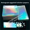 Custom Blank destructible vinyl hologram eggshell sticker papers for graffiti painting use from Minrui China