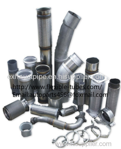 flexible exhaust system tube flexible muffler for auto expansion pipe