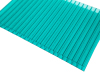polycarbonate twin-wall sheet of lake blue