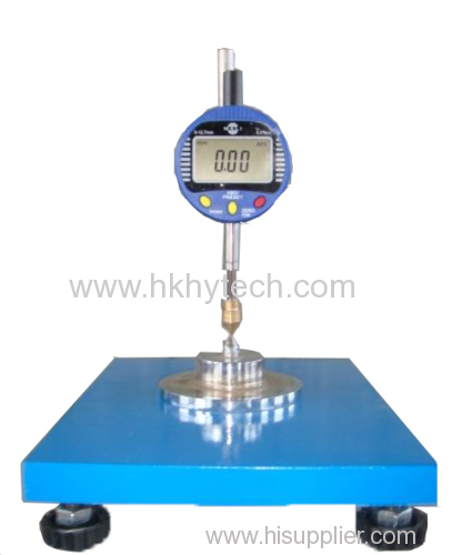 Textured geomembrane core thickness tester