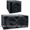 Big Dual Powered Subwoofer Bank Speaker Dj Sound System Plywood Enclosure