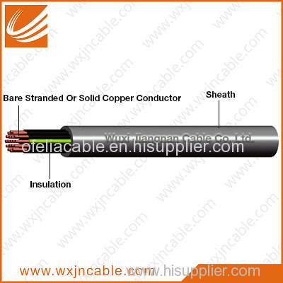 450/750V-PVC Insulated PVC Sheathed Rigid Conductor Control Cable