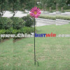 Solar Stake Garden Light - Red Chrysanthemum