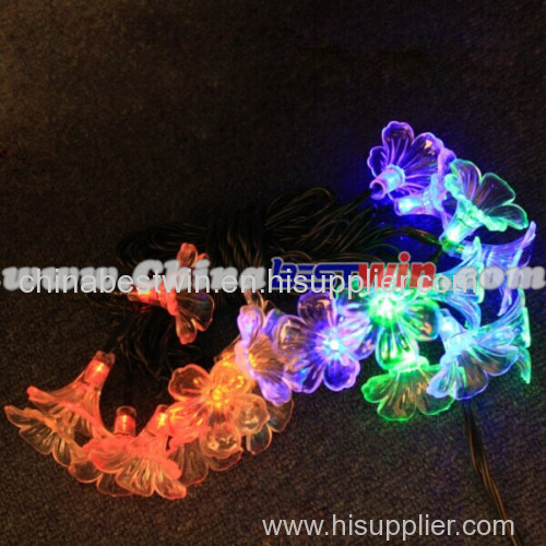 Solar Fairy String Lights Blossom Flower Decorative for Garden Party