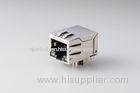 Shielded Magnetic RJ45 Jack Insert Plating 10P 1x1 Port With Led And Spring