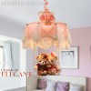 Cheap love bear girls room chandelier and pendant light