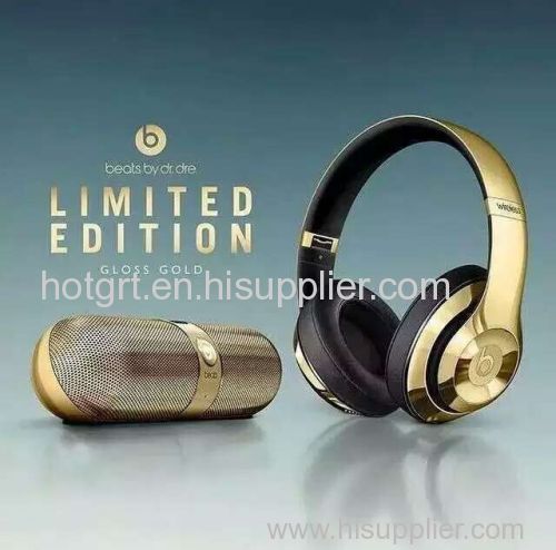 Wholesale 2015 new Very good quality beats by dr dre wireless bluetooth studio 2.0 gold +Pill 2.0 Gold Limited edition