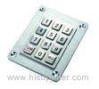 Waterproof Stainless Steel Keyboard / ATM Metal Pinpad With Interface USB