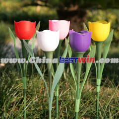 Plastic Solar Christmas Yard Light Tulip