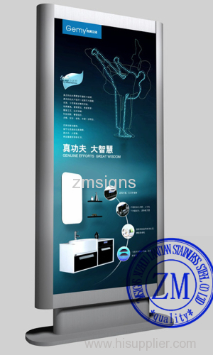 City Light Box Outdoor Scrolling Advertising Light Box