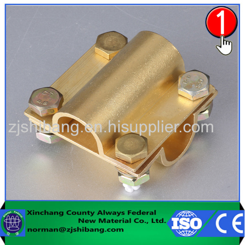 Brass components for lightning protection electrical connectors