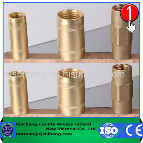 Brass components for lightning protection electrical connectors