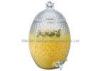 10.3L Pineapple Glass Beverage Dispenser , glass jar beverage dispenser FDA / SGS / BV