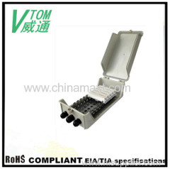 100 pair outdoor distribution box with dimension: 350mm x 190mm x 95mm