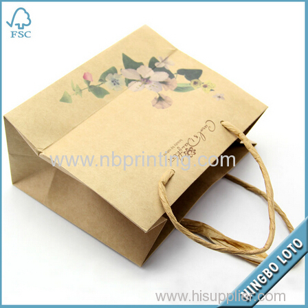 Plain Cheap Brown Paper Bags with Handles