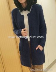 Long loose sweater coat