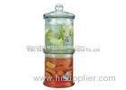 2 Tier Tower 1 gallon glass beverage dispenser , ball jar beverage dispenser for Party & hotel