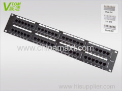 CAT5E UTP 48Port Patch Panel