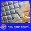 Comfortable Bedroom Wall Faux Leather Upholstery Fabric Approved EN