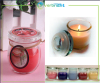 Classical Scented Glass Candle with Flower Flavor