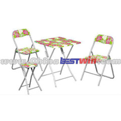 Folding Table and Chairs Set Colorful