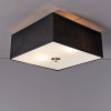 Ceiling Light Drum 30 Square Black