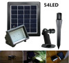 White/Warm White/Green Outdoor Waterproof 54LEDs Solar Led Flood Lights Solar LED Spotlights Soar Garden Lamps