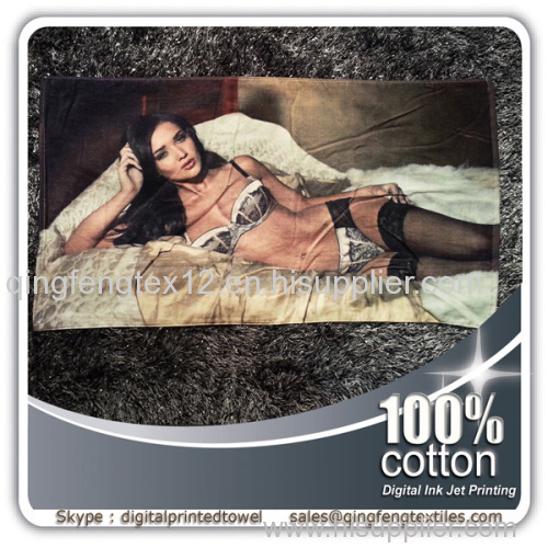 2015 hot sales digital print towel