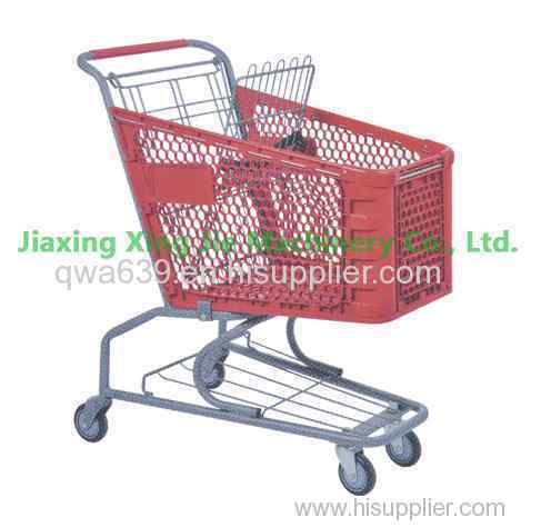 plastic shopping trolley baskets PL100A880×510×940mm