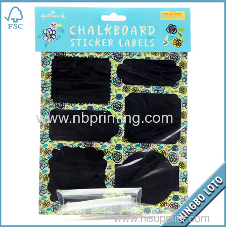 Factory Price Art Paper Blackboard Sticker for Hallmark