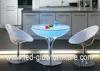 Acrylic Led Cocktail Table Lights , Color changing illuminated coffee tables