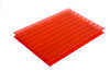 polycarbonate twin wall hollow sheet with red colour