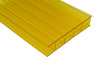 polycarbonate triple-wall hollow sheet for building yellow colour