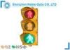 Pedestrian Safety Signs Solar Powered Led Light With RED / Yellow / Green