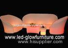 Modern L shaped LED Bar Chair color changing , Comfortable sectional night club sofa