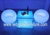 Commercial LED lounge Furniture , apple shape Illuminated LED bench light