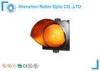 High Flux Yellow Traffic Light Lamp cobweb lens for School / Bus Station
