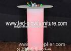 Color changing LED Illuminated Table / Commercial Plastic Romantic LED Pillars Columns