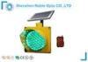 IP65 Solar warning light Arrow Shape , Green Traffic Light road safety signs