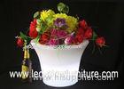 Outdoor Plastic PE illuminated glow in the dark flower pot for family, wedding , party