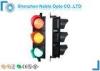 300mm High Flux Traffic Lights with PC sun visors , Solar traffic signal light