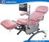 Medical Manual blood extraction chair , Electric Hospital Furniture for Drawing Blood