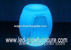 Rechargeable battery Plastic RGB Color led glow balls , glowing led bench