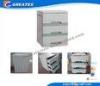 Medical Equipment ABS Plastic Hospital Bedside Cabinet / Locker / Table with wheels