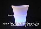 LED container color changing lighting flower pots / vase with Battery or solar power