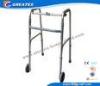 Collapsible Aluminum Alloy Rolling Folding Rollator Walker Paddle with Two Castors